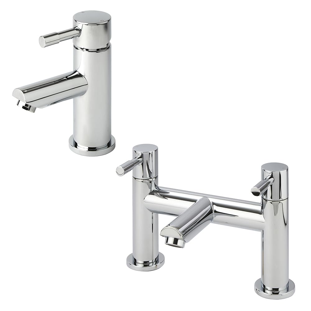 Milano Chrome Mirage Mono Bathroom Basin Mixer Tap Bath Filler Tap