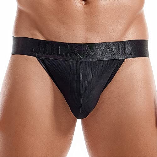 JOCKMAIL Mens Jock strap Underwear Athletic Supporter Performance Jockstrap Elastic 2 Pack2