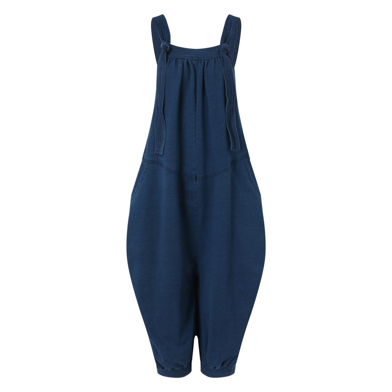 Mono para mujer, oversize denim oversize, pantalones vaqueros largos, peto, con bolsillo, para verano, para niñas, pantalones con tirantes, mono de moda, 01# azul., Talla única