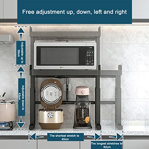 Support de rangement pour micro-ondes extensible pour optimiser la cuisine - 3