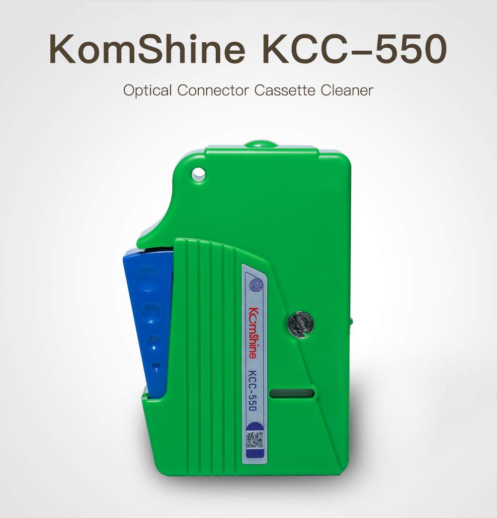 KOMSHINE KCC-550 Fiber optic connector cleaner/Optical Connector Cassette cleaner for all Single Fiber and MT Ferrules