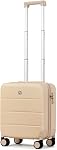 Hanke 16 Sac à bagages avec roues à ressort Inch sous le siège Mini Petit sac de transport approuvé pour les lignes aériennes TSA Bagages léger Voyage costume cas femmes hommes (Bambou vert)
