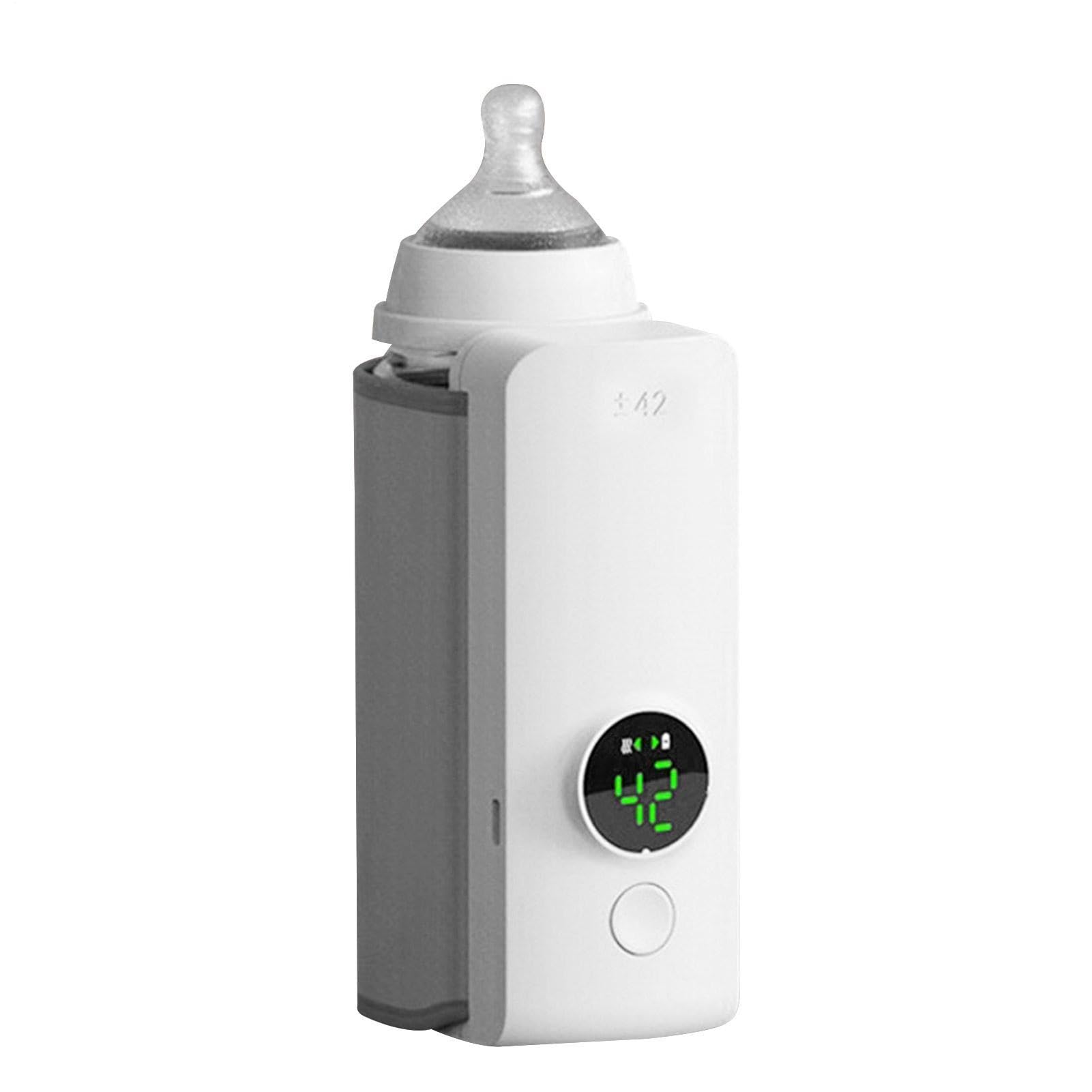 Scaldabiberon ricaricabile, scalda latte wireless, gadget per | l'alimentazione dei bambini, scalda latte portatile, scaldabiberon con ricarica USB, per la dieta del bambino per il latte ca
