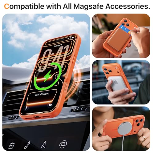 Coque iPhone 17 Pro magnétique antichoc avec protège caméra
