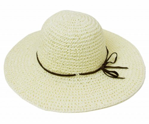 ニューヨークハット （NEWYORKHAT） レディース ストローハット #7139 TOYO SWINGER, Ivory （トーヨースウィンガー, アイボリー） [並行輸入品]