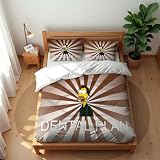 Ste X Parure De Lit De Luxe Les Simpson en Coton 210 Fils 3 Pièces Qualité Hôtelière Housse De Couette Et 2 Taies D’Oreiller (220x240cm,SPS 02)