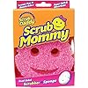 Scrub mama roze – dubbelzijdige textuur veranderende spons/scrubber keuken spons – super absorberende spons kant