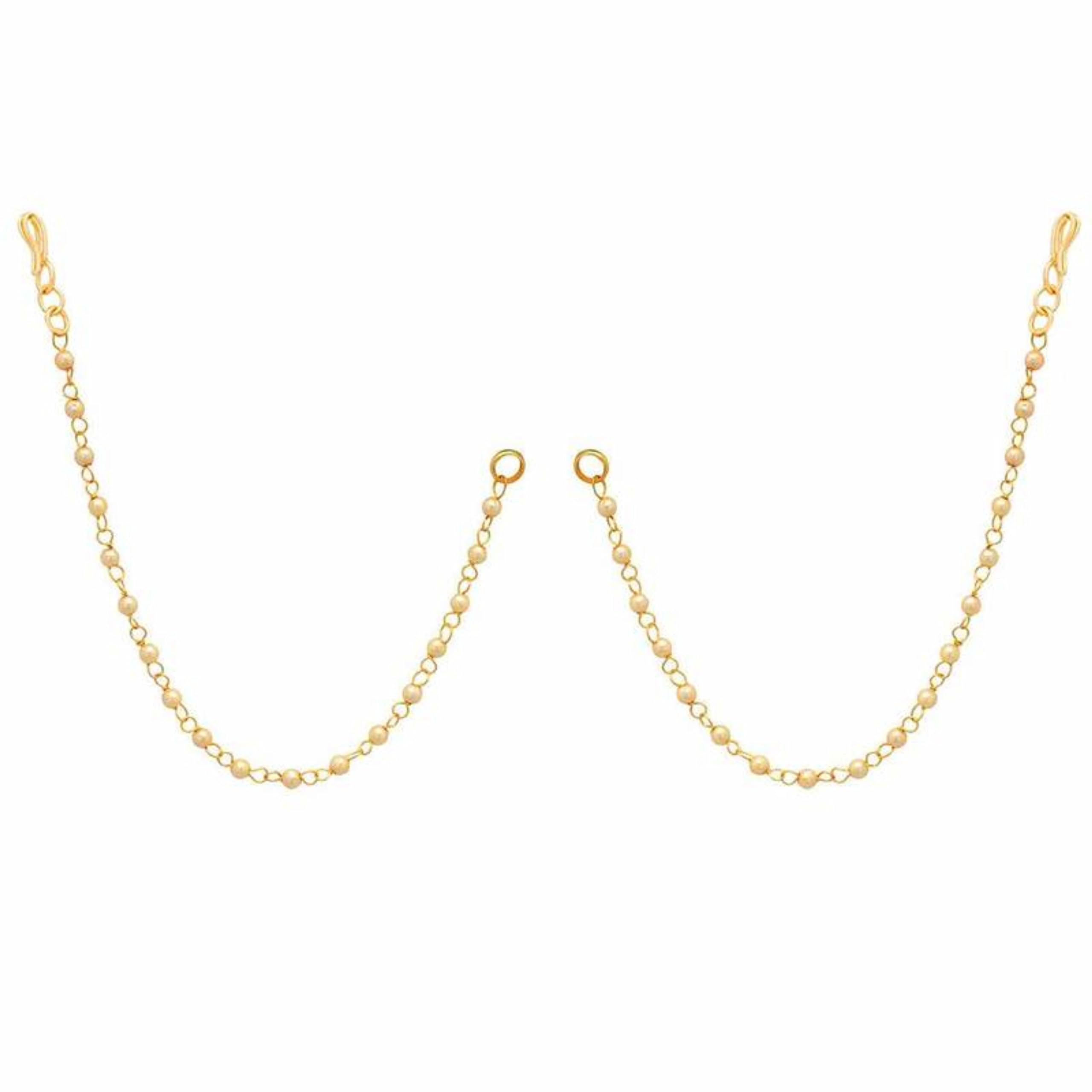 Style Gallery Gold Plated Hair Chain Accessories Bahubali Earrings Wedding kanchainfor Women/girls (B0968TQV9H) Amazon Price History, Amazon Price Tracker