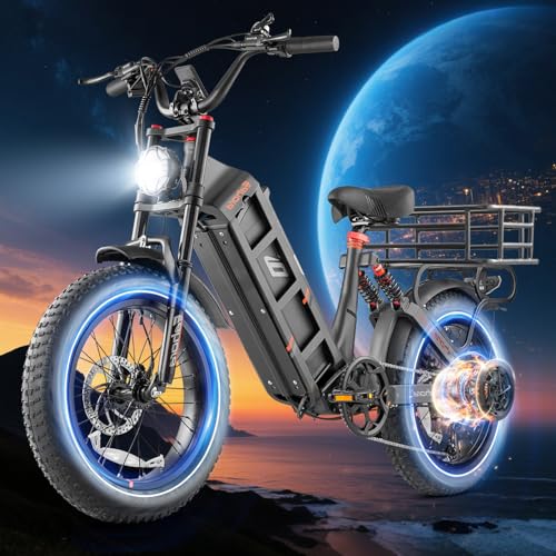 Image of 2026 Eahora 5400W Juliet Pro 2 Electric Bike for Adults 43MPH Dual Motor 70Ah Ebike 200Miles Long Range Electric Bicycle, 20'' Fat Tire Full Suspension Electric Mountain Bike for Commuting /Delivery