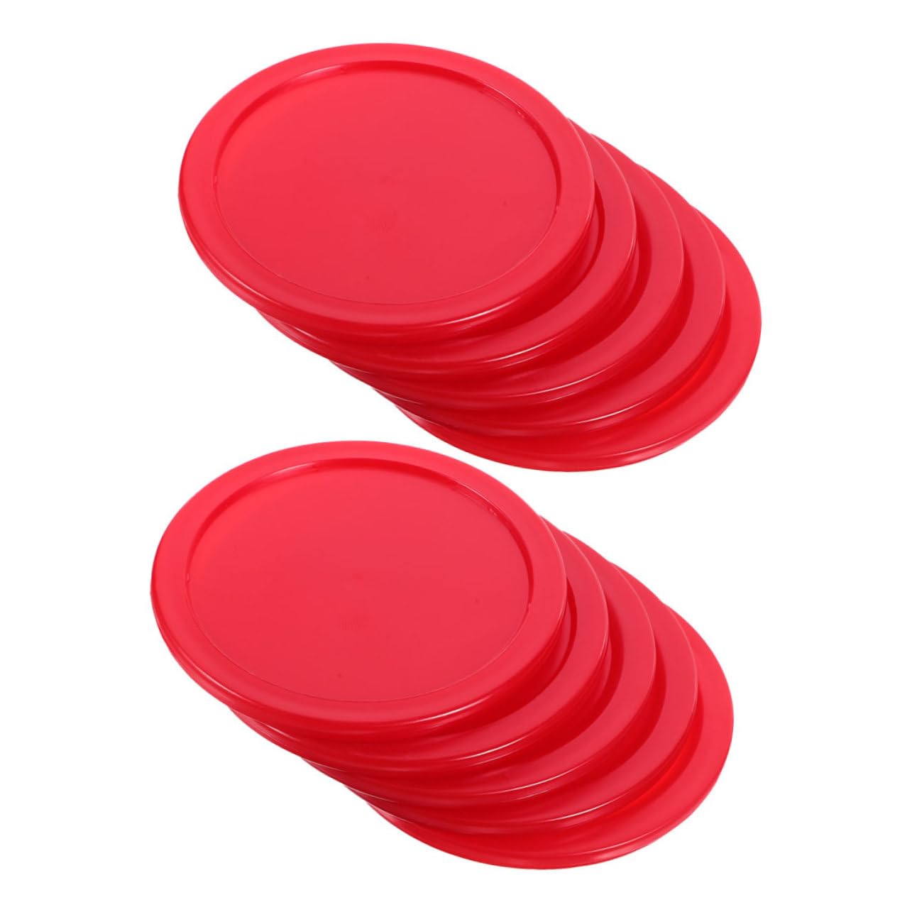 TOYANDONA Accessoires De Hockey Fournitures De Table De Hockey Équipement De Hockey Rondelles De Hockey sur Glace De Bureau Fournitures De Jeux De Hockey Plastique Rouge