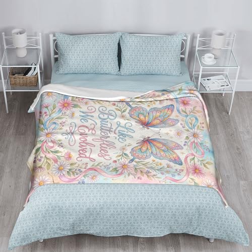 Couverture en molleton douce, plaid chaud ultra confortable imprimé fleurs rétro - 6