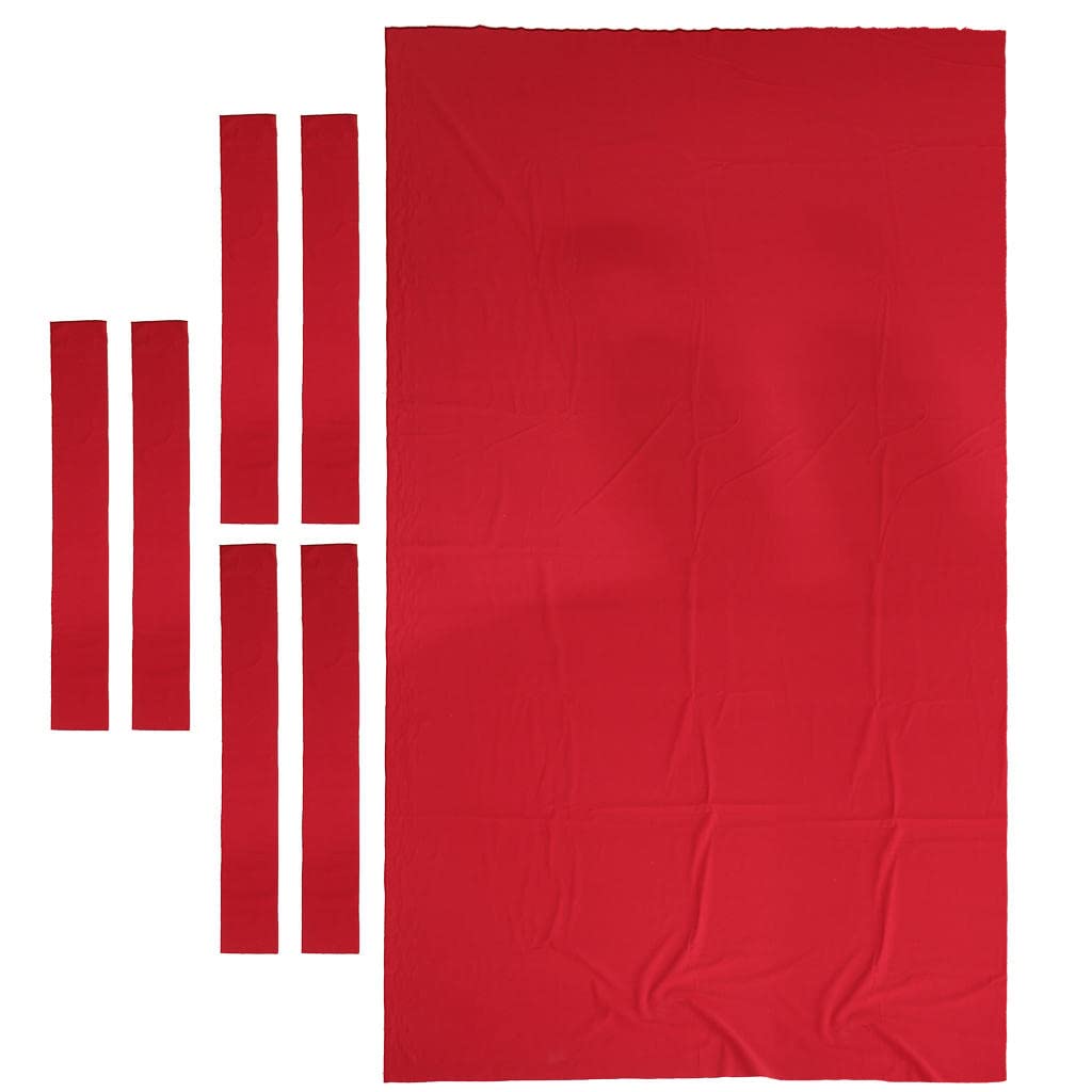 CUTICATE Billardtuch für 9ft Tisch Billardtisch Nylon Abdeckung - Rot
