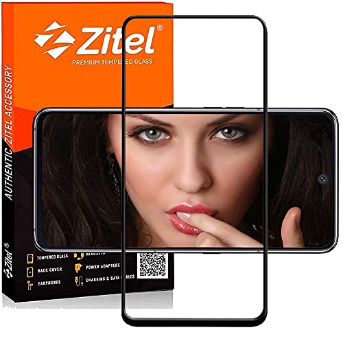 Image of Zitel Screen Protector for Redmi Note 10 / Note 10S Tempered Glass Edge to Edge Full Screen Coverage with Installation Kit -Black