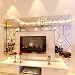 OHREX 3D Acrylic Modern Mirror Decal Art Mural Wall Sticker For Home Living Room Decoration