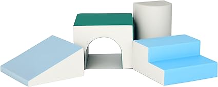 Qaba blocs en mousse modulables pour tout-petits — aire de jeu douce multicolore, facile à nettoyer