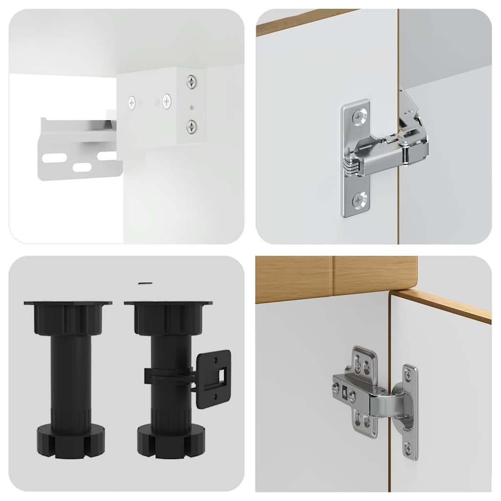 11-TLG. Küchenzeile Porto Artisan-Eiche, Küchenschrank-Set aus Holzwerkstoff, Modulares Küchenmöbel-Set mit Spülenunterschrank, Hängeschränken und Eckunterschrank für viel Stauraum