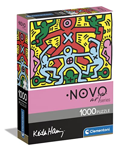 Clementoni- Keith Haring Haring-1000 Pezzi Adulti, Arte, Puzzle Quadri Famosi, Made in Italy, Multicolore, 39757