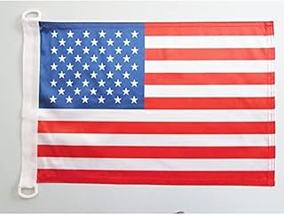 United States Nautical Flag 18'' x 12'' - USA - US - American Flags 30 x 45 cm - Banner 12x18 in for Boat - Drapeau Etats-UNIS AZ FLAG