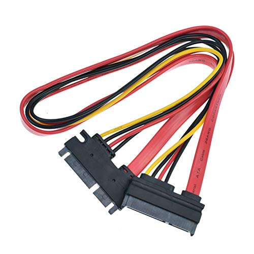 Cable Extensor SATA 15+7 Pines Macho a Hembra 50 cm