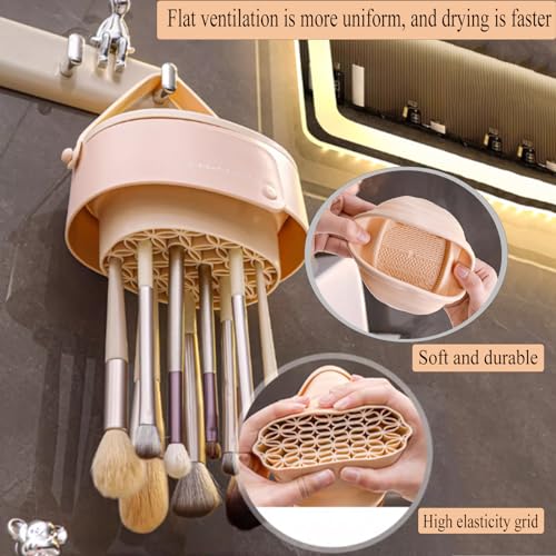 image for GOLIKEE Makeup Brush Cleaner Mat,3 in 1 Upgraded Foldable Silicone Mak