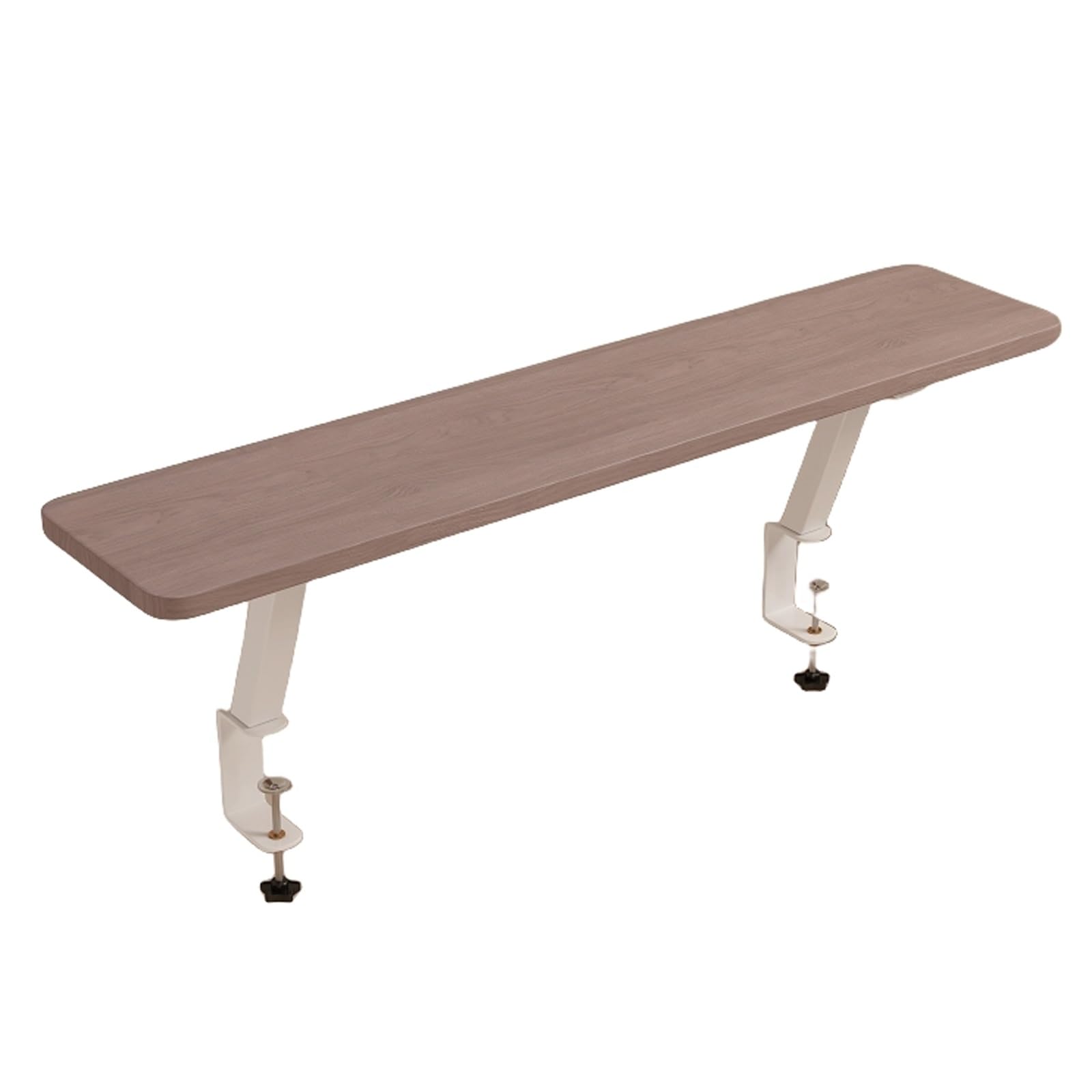 Supporto da scrivania Marrone con Morsetto per Rialzo ergonomico di Monitor e Laptop - Supporto Organizer Versatile per Accessori da Tavolo e disposit