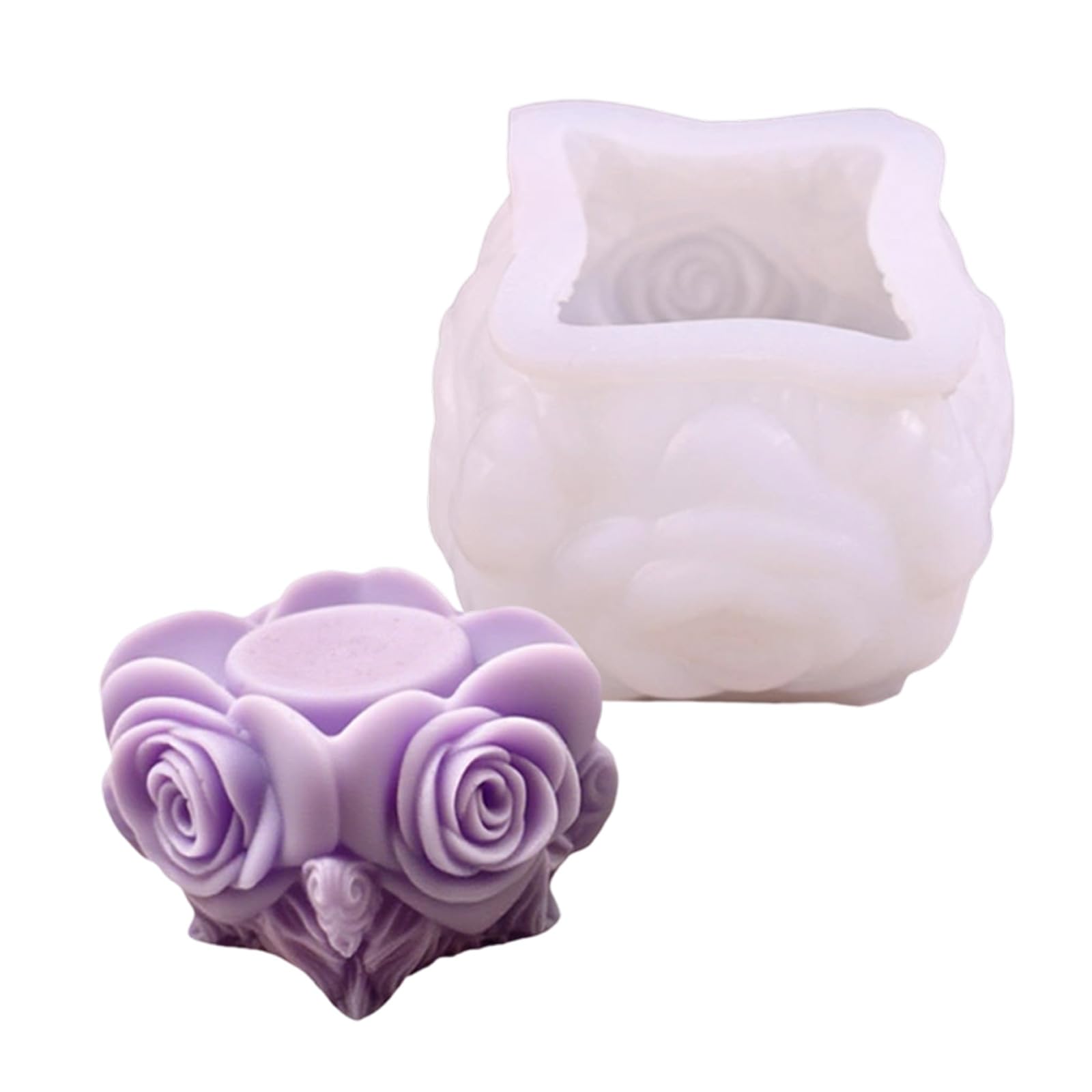 Xjdzineq Rose Waxes Mold with Not Stick Accent Silicone for Easy Creation Multipurpose Silicone Waxes Mold