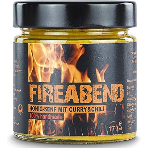 FIREABEND - Honig Senf mit Curry & Chili 100% handmade Cover