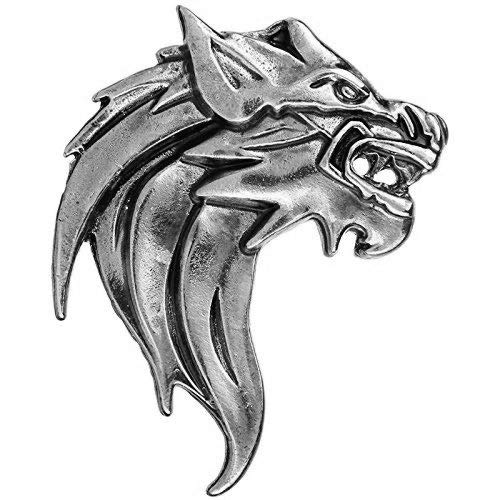 FURE Antic Rhodium Metal Classic Lion Brooch Pin for Men and Women - BR-113-RH (B07MC2LGP8) Amazon Price History, Amazon Price Tracker