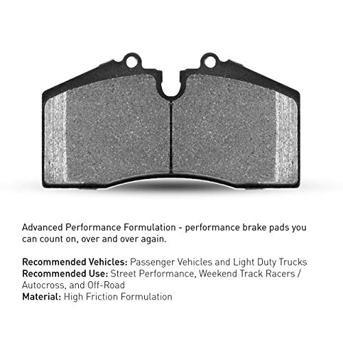 Image of R1 Concepts Front Performance Sport Brake Pads| Fits 2005-2018 Ford Focus | 2007-2016 Ford EcoSport; 2018-2022 Ford EcoSport; 2013-2018 Ford C-Max| Automotive Replacement Brake Pads
