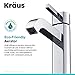 KRAUS Ramus Single Handle Vessel Sink Bathroom Faucet in Chrome, FVS-1007CH