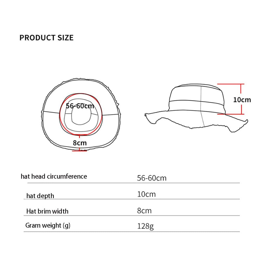 Cappello da sole da donna a tesa larga in cotone con nappa, pieghevole, protezione UV, protezione solare, cappello da spiaggia, cappello da pescatore per viaggi all'aperto