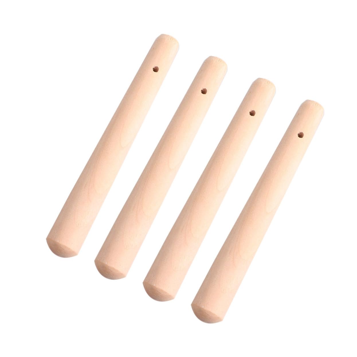 Beatifufu 4pcs Wood Pestle Muddler Grinding Rod Drink Whisk Food Blender Muddler Bar Tool Food Drink Muddler Blender Drink Stirrer Mojito Muddler Wood Cocktail Muddler Wooden