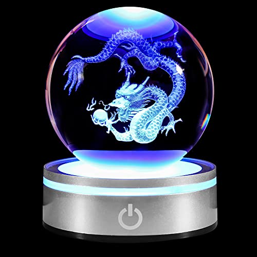 Figurines dragon chinois en cristal 3D : sublimez une déco terne pour Halloween