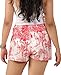 AUZURE Women's Summer Casual Shorts Dressy Elastic High Waist Drawstring Fashionable and Comfortable Flowy Shorts with Pockets - Large