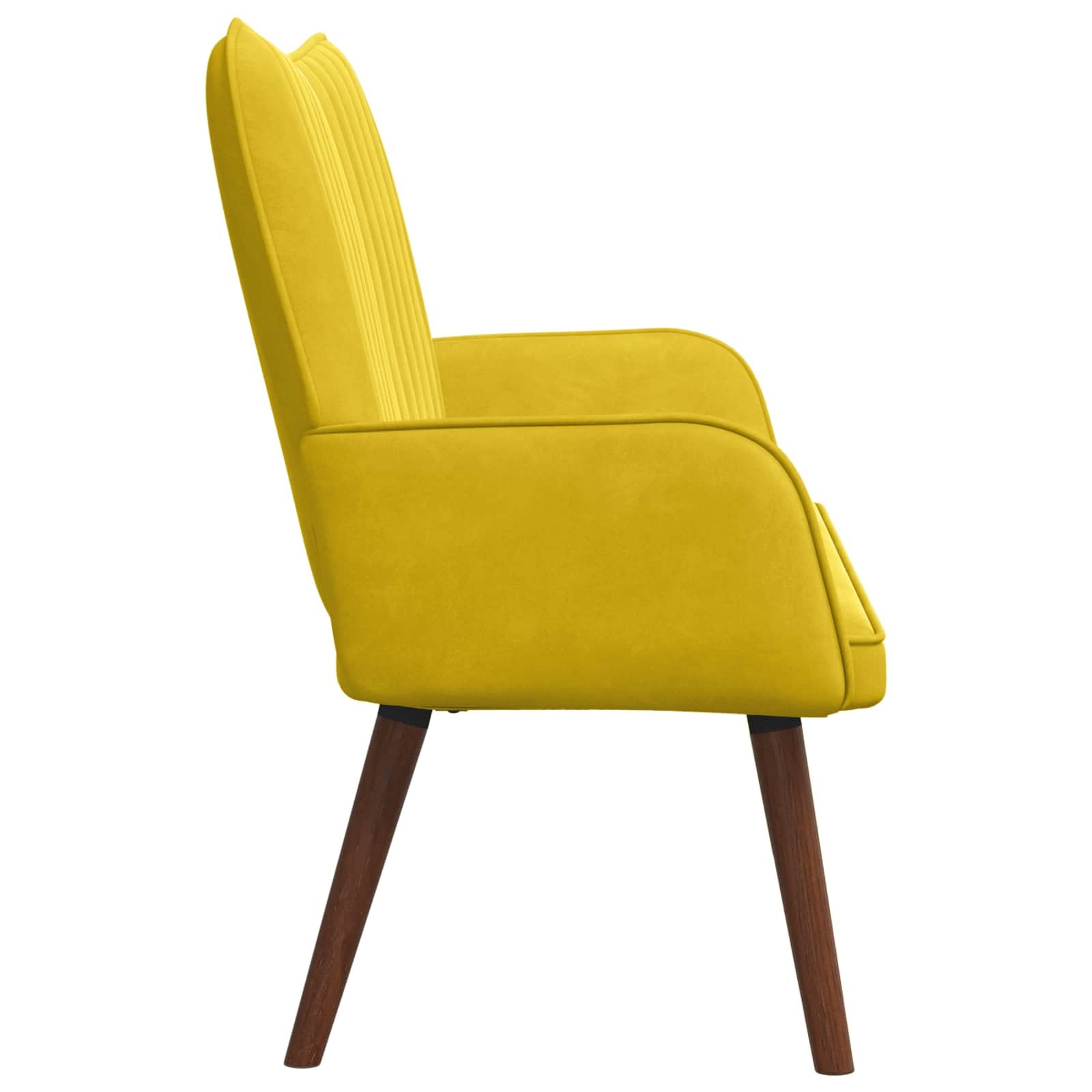 vidaXL Zweisitzer Sofa Gelb 115 x 61 x 87 cm Samt, Moderner Samt-Loveseat, robuster 2-Sitzer, ergonomische Couch, platzsparend für schicke Wohnzimmermöbel