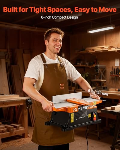 VEVOR 6-Inch Spiral Cutterhead Jointer
