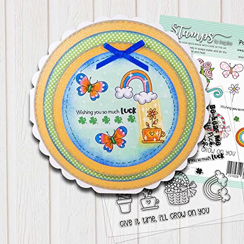 Clear Craft Stamp Set | Polkadoodles | Grow On You 4 x 4" Stamp Set | Photopolymer Clear Stamps for Papercrafting | Spring, Garden, Nature Themed Scrapbook Stamps - Image 4