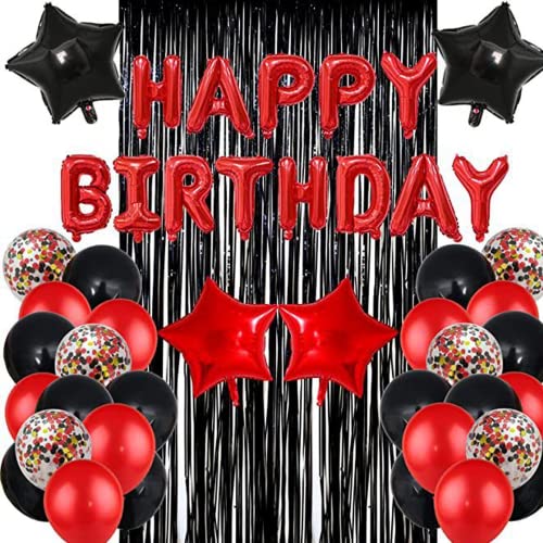 2Pcs Black Tinsel Foil Fringe Curtains Party Decorations Tinsel Curtains Streamers Backdrop 3.3Ft *8.3Ft Door Streamers Photo Booth Backdrops Foil Curtain For Birthday Party Backdrop Decorations #TOP5