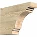 Ekena Millwork RFT04X12X18PEC00RDF Pescadero Rough Sawn Rustic Wood Rafter Tails