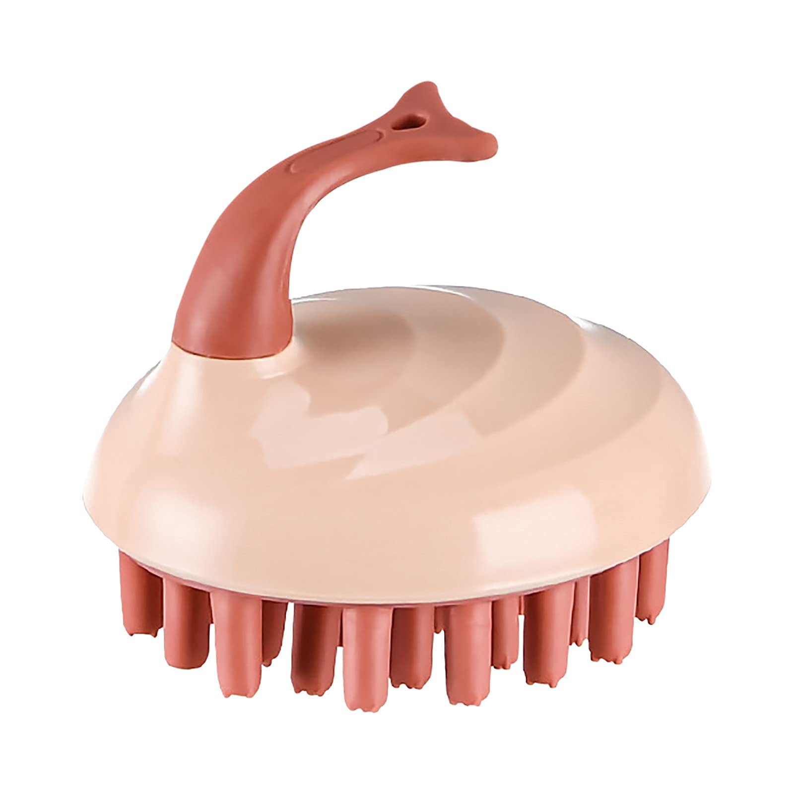 SIMIDA Scalp Massager，Silicone Shampoo Hair Brush，Head Massage Wet Dry Shampoo Massage Brush，Scalp Massager Hair Brush Florised Shower Comb (C)
