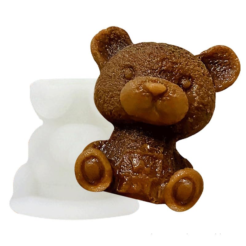 2 Moldes de Hielo en Forma de Oso de Silicona miniatura 2