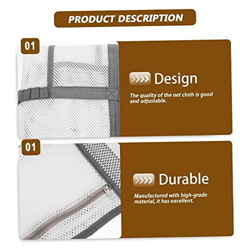 Portable Beach Mesh Shower Bag Versatile Organizer for Collecting Shells and Opening for Easy Access for Beach and Travel Use3