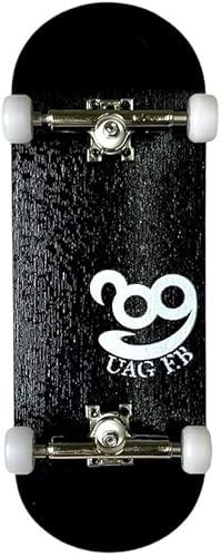 UAG F.B めっちゃやりやすい指スケコンプリートセット で技が決まる ！フィンガーボード 子供 おもちゃ 大人 ビギナーにも コンプリートセット 室内遊び 木製 ベアリング入りホイール (black) standardの商品画像（Amazon）