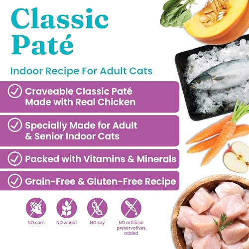 Image of Solid Gold Wet Food Pate Flavorful Feast - 3 Count Sample Pack - Canned Cat Food Made with Real Chicken - Grain Free for Sensitive Stomach & Healthy Living