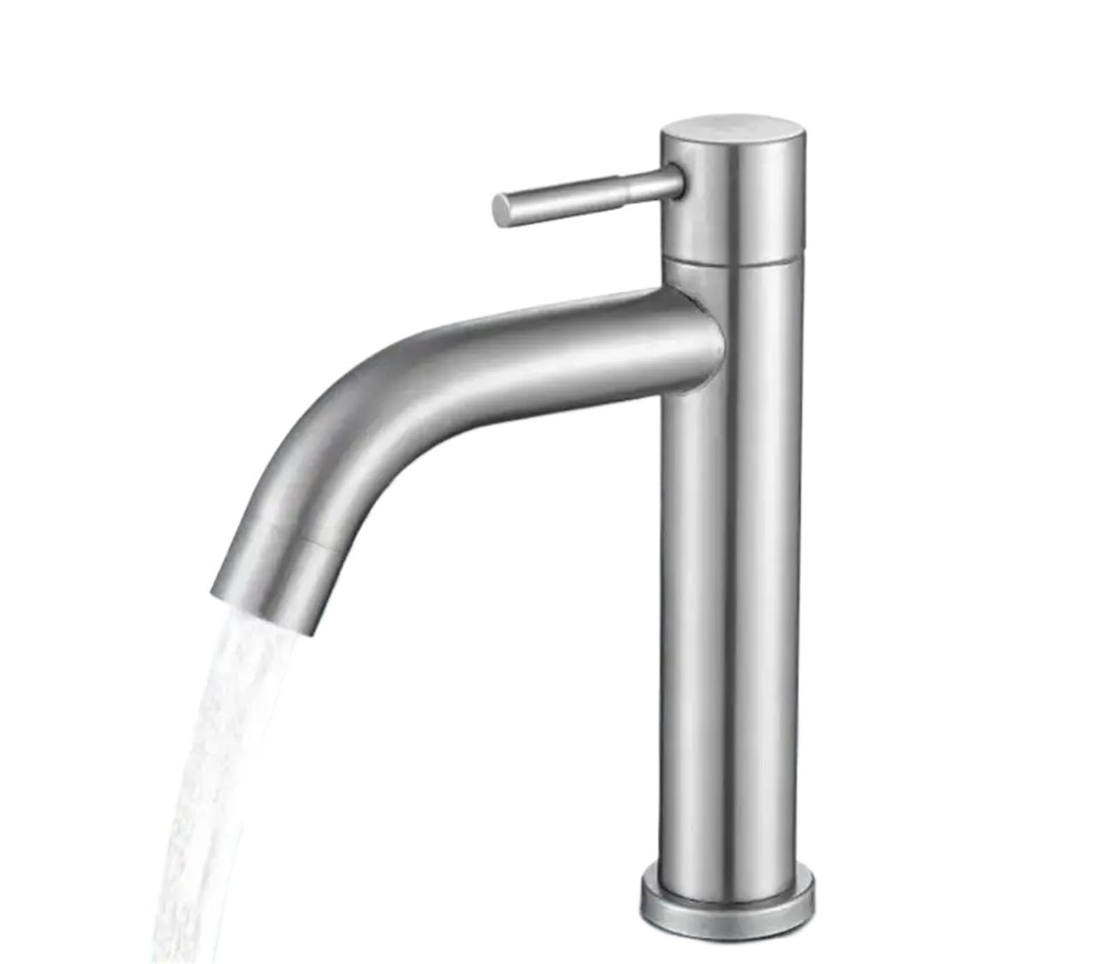 Robinet de lavabo froid salle de bain acier inoxydable installation pont G1/2