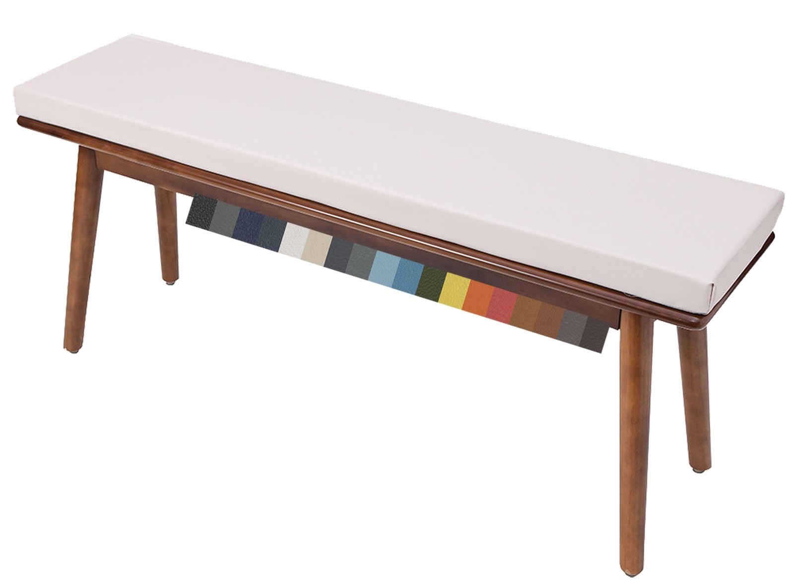 Coussin de banc antidérapant et déperlant pour assise de terrasse en bois ou métal