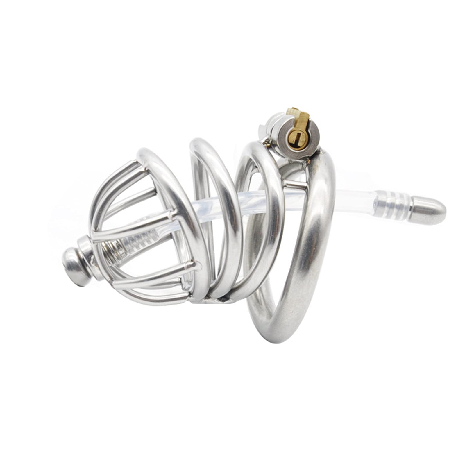 Dispositif de chasteté pour Homme, Cage pénienne pour prévenir l'érection, Respirant, pour Jeux sexuels Masculins.,45 mm / 1.7 inch