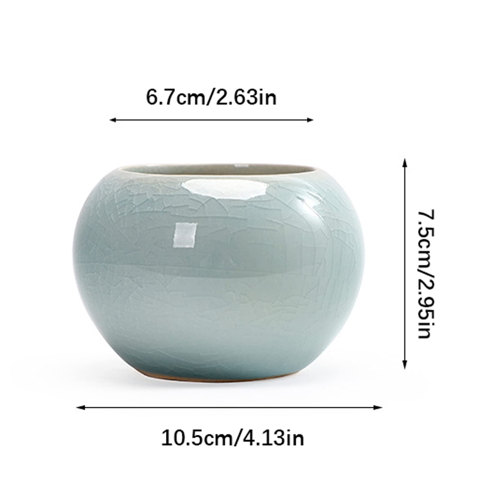 Vasi da Giardino Vaso da Fiori Crack, Fioriera in Ceramica per Piante da Esterno per Interni, Vasi da Giardinaggio con Foro di Drenaggio per Ufficio sul Balcone di casa