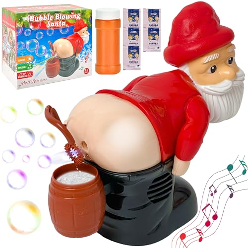 PICKONA Seifenblasen Weihnachtsmann Nikolaus Seifenblasenmaschine...