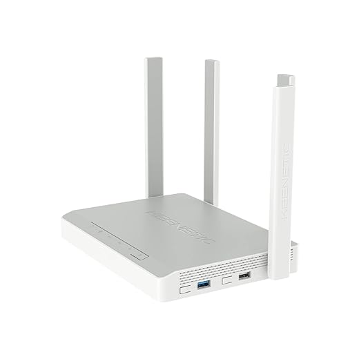 Keenetic Titan Router Multi-Gigabit Wi-Fi 6 mesh AX3200 con CPU ARM dual core, smart switch con 1 porta 2.5 Gigabit e 5 porte 1 Gigabit, porte USB 2.0 e USB 3.0